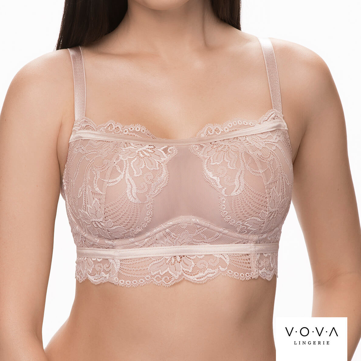 LAURA V32519 Бюстгальтер бралетт мягкая чашка на каркасах VOVA_V32519_Серебр.пион