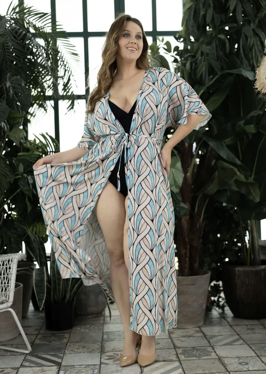 Туника пляжная FIANETA_3437_Волна средняя