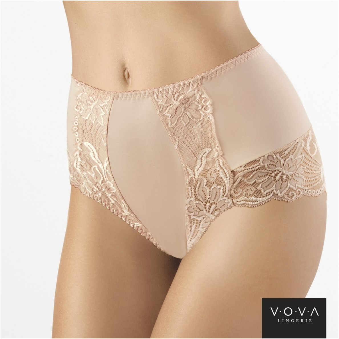 LAURA V32545 Трусы слипы с высокой линией талии VOVA_V32545_Серебр.пион