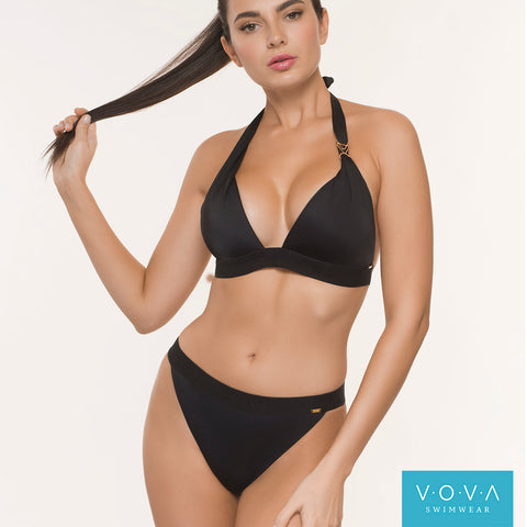 MONTENSIER V44834 Купальный лиф поролоновая чашка пушап на каркасах VOVA_V44834_Черный