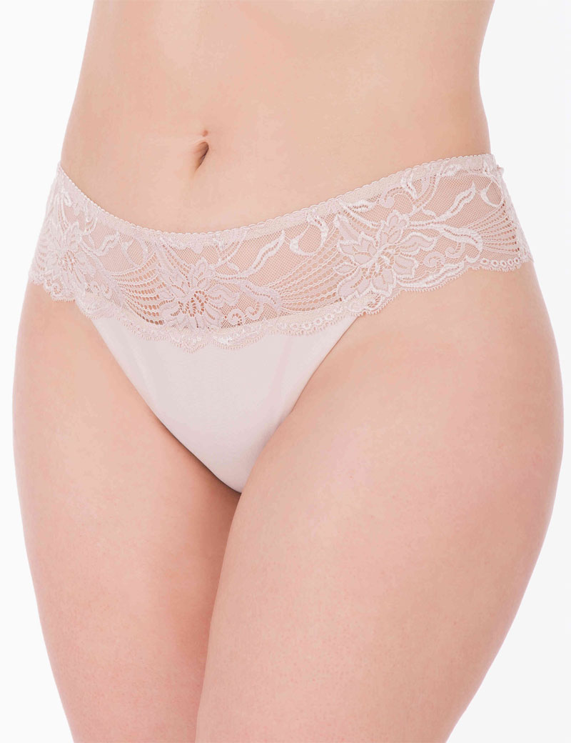 LAURA V32555 Трусы стринги со средней линией талии VOVA_V32555_Серебр.пион