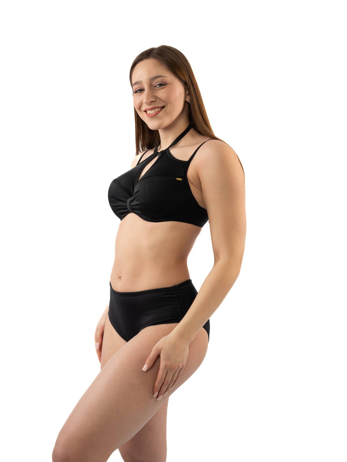 Купальный лиф холтер поролоновая чашка на каркасах ZE:BRA_923002-24_черный