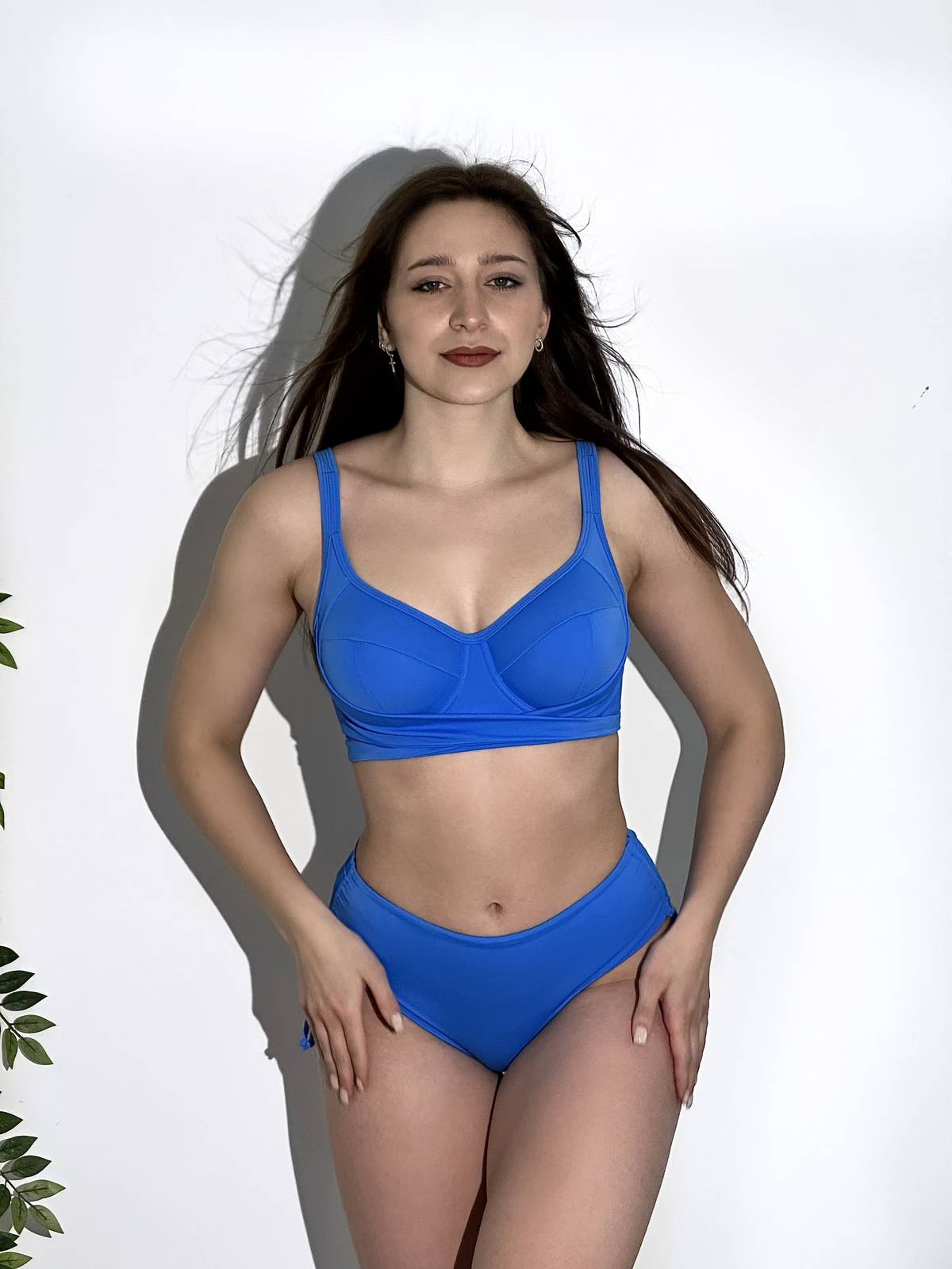 Плавки слипы со средней линией талии ZE:BRA_927019_синий