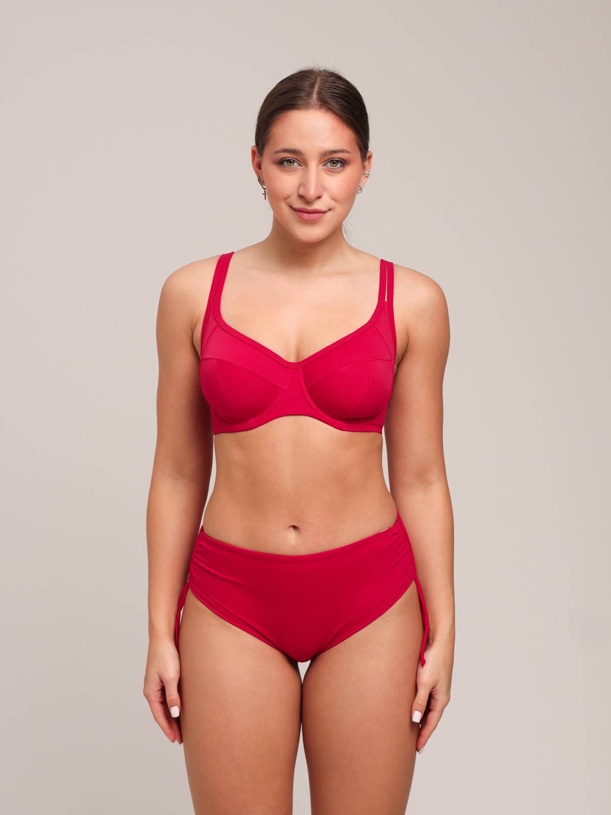 Купальный лиф мягкая чашка на каркасах ZE:BRA_919021_красный