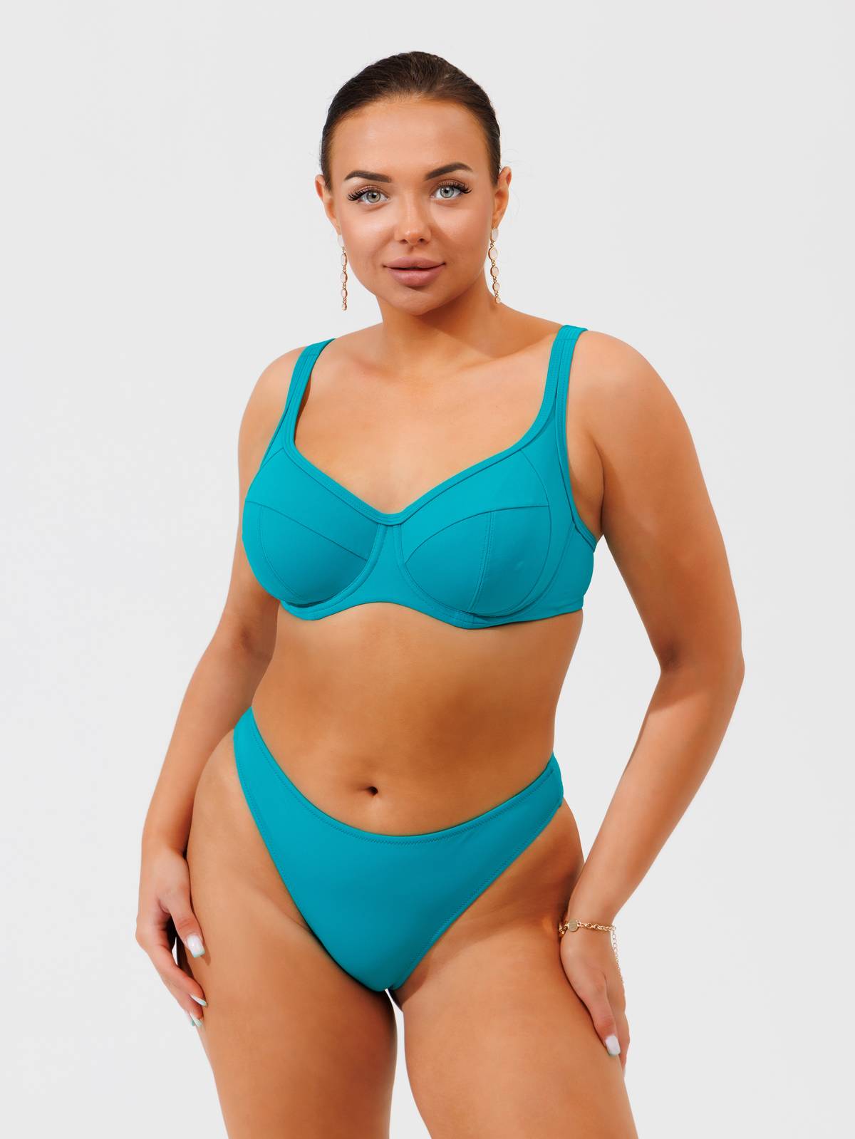Купальный лиф мягкая чашка на каркасах ZE:BRA_919028_бирюза
